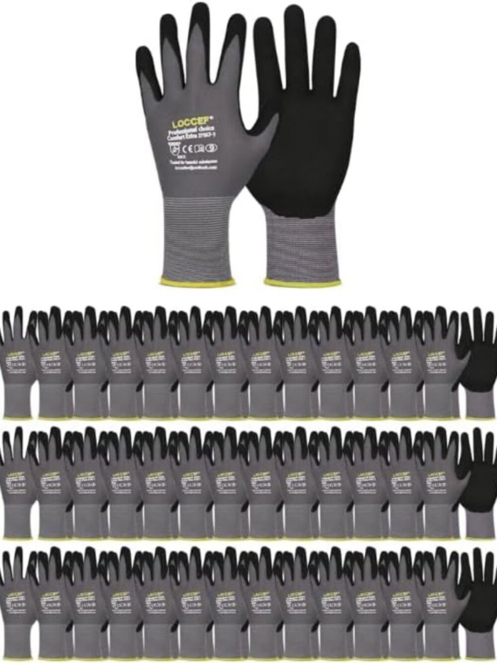 Durable MicroFoam Nitrile Coated Safety Gloves for Heavy-Duty Work & Protection